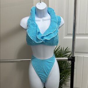 Lilly Pulitzer Blue Gingham Bikini. Absolutely beautiful!